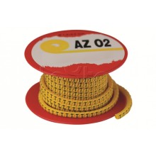 Колечко маркировочное 7, 4-8мм. черное на желтом DKC AZS407BY