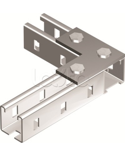 Пластина соединительная L-обр., длина 90х90 мм, 3отв., горячеоцинкованная DKC BMD1021HDZ в Ессентуках Крепежные изделия Pintop.ru