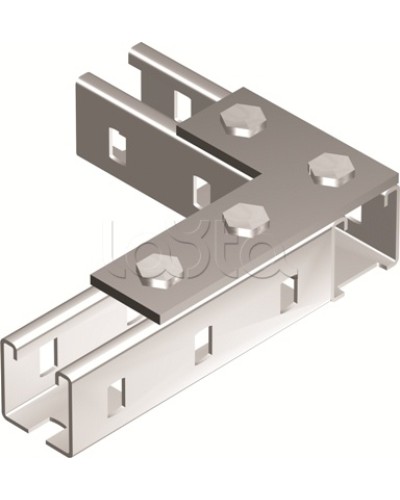 Пластина соединительная L-обр., длина 90х140 мм, 4отв., горячеоцинкованная DKC BMD1022HDZ в Ессентуках Аксессуары для лотков Pintop.ru