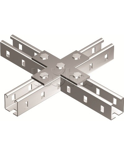 Пластина соединительная Х-обр., горячеоцинкованная DKC BMD1041HDZ в Ессентуках Аксессуары для лотков Pintop.ru