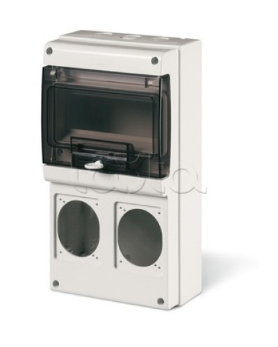 Корпус на 8 модулей и 2 поста с основанием 70х87 мм. Тип M340 DKC DIS6722300 в Ессентуках Аксессуары для стоек и шкафов Pintop.ru