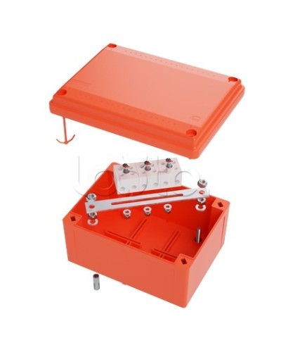 Коробка пластиковая FS с гладкими стенками и клеммниками DKC IP56 100х100х50мм FSB10404 в Ессентуках Распределительные коробки Pintop.ru