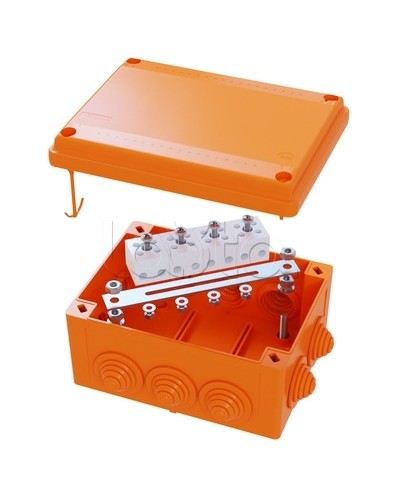 Коробка распределительная IP56, пластиковая с кабельными вводами и клеммниками 150х110х70мм DKC FSK21410 в Ессентуках Распределительные коробки Pintop.ru