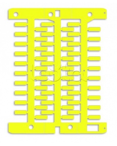 Маркировка для провода, жесткая, для трубочек. 4х12мм. Желтая DKC NUT12Y в Ессентуках Крепежные изделия Pintop.ru