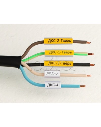 Маркировка для провода, гибкая, для трубочек. 4х10мм. Белая DKC NUTFL10 в Ессентуках Крепежные изделия Pintop.ru