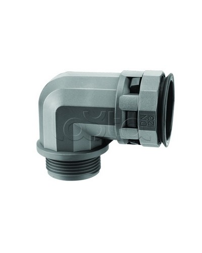 Муфта 90 грд. труба-коробка DN 12 мм, М20х1,5, полиамид, цвет черный DKC PAN12M20N в Ессентуках Повороты, муфты, тройники Pintop.ru