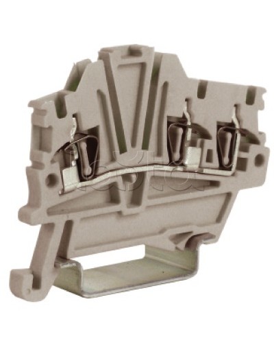 Зажим 1,5 кв.мм серый 1 ввод/2 вывода DKC ZHM410GR в Ессентуках Держатели, клипсы, скобы Pintop.ru