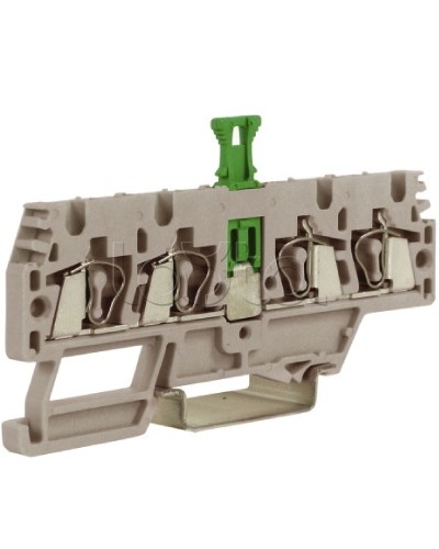 Зажим, 2 ввод/2 вывода, серый 2,5 кв.мм, с размыкателем DKC ZHMS10GR в Ессентуках Держатели, клипсы, скобы Pintop.ru