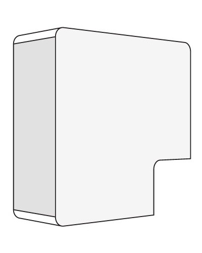 Угол плоский 40x17 белый DKC 00425R в Ессентуках Аксессуары для кабель-канала Pintop.ru