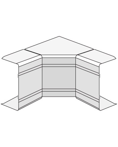 Угол внутренний изменяемый (70-120°) NIAV 120х40 мм DKC 01726 в Ессентуках Аксессуары для кабель-канала Pintop.ru