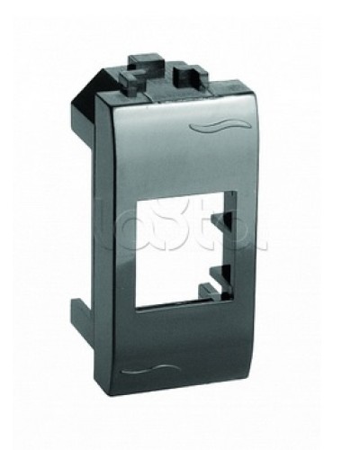 Адаптер для информационных разъемов Keystone, черный, 1мод. DKC (77607N) в Ессентуках Аксессуары для стоек и шкафов Pintop.ru