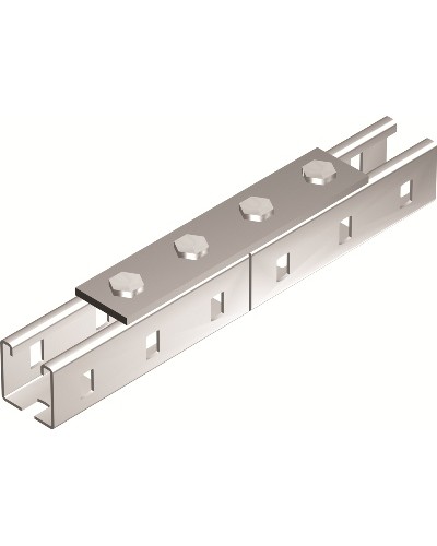 Пластина соединительная, длина 190 мм, 4отв., горячеоцинкованная DKC (BMD1012HDZ) в Ессентуках Аксессуары для лотков Pintop.ru