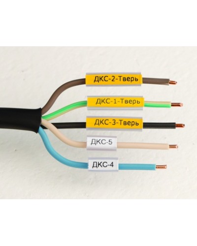 Маркировка для провода, гибкая, для трубочек. 4х12мм. Белая DKC NUTFL12 в Ессентуках Держатели, клипсы, скобы Pintop.ru
