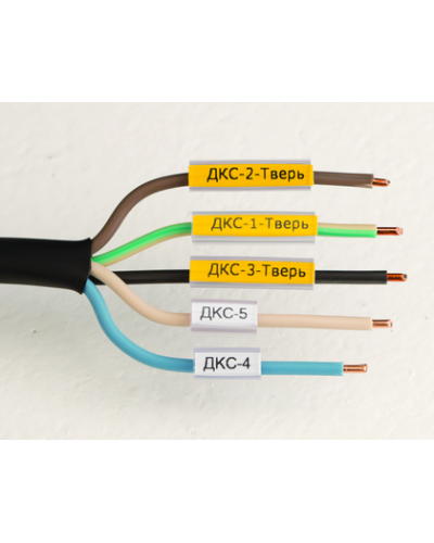 Маркировка для провода, гибкая, для трубочек. 4х30мм. Белая DKC NUTFL30 в Ессентуках Крепежные изделия Pintop.ru