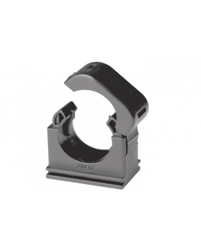 Держатель с крышкой DN 17 мм, полиамид, цвет чёрный (PASW17N) в Ессентуках Держатели, клипсы, скобы Pintop.ru