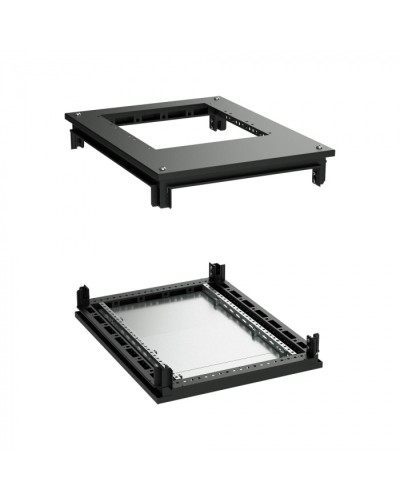 Крыша с фланцем и основание для 19 IT-CQE 800x800, RAL9005 DKC (R5RKTB88FITB) в Ессентуках Аксессуары для стоек и шкафов Pintop.ru