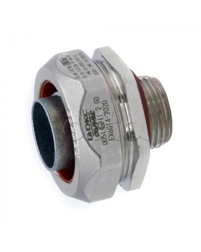 Взрывозащищенная Ex e муфта металлорукав-коробка. DN20 мм. M20х1,5.Никелированная латунь. IP66/6 (EX6014-2020) в Ессентуках Повороты, муфты, тройники Pintop.ru