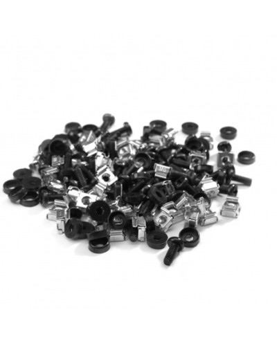 Комплект крепежа М6, винт, пластиковая шайба, гайка, 50 шт Datarex DR-464500 в Ессентуках Полки для шкафов и стоек Pintop.ru