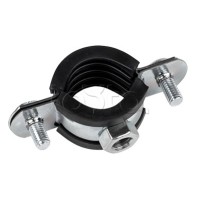 Хомут стальной 3/8" (15-19 мм), с уплотнителем EKF (hsu1038)