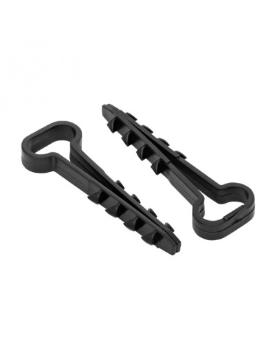 Дюбель-хомут (6х12 мм) для плоского кабеля черный (50 шт.) EKF PROxima (plc-cd-6x12b) в Ессентуках Крепеж: Дюбели, шурупы, саморезы Pintop.ru