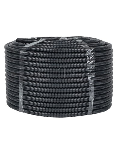 Труба гофр. негорючая безгалогеновая FRHF с протяжкой d16 мм (100 м) черная EKF-Plast (FRHF-16) в Ессентуках Труба гофрированная Pintop.ru