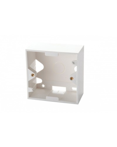 Настенная коробка для рамок серии 45, на 2 модуля 22,5х45,0 мм, белая EuroLan (12A-00-02WT) в Ессентуках Розетки компьютерные и телефонные Pintop.ru