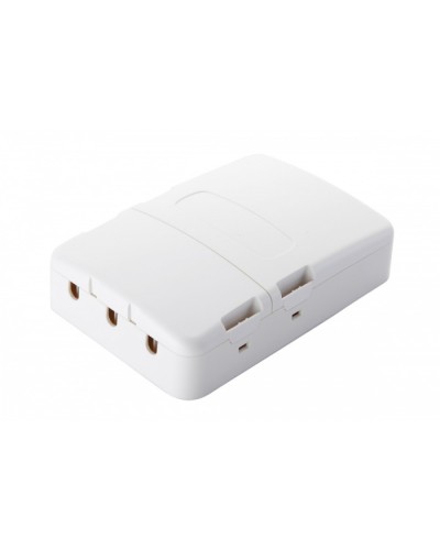 Настенная коробка 3-портовая, 2 секции, белый Eurolan (12B-13-33WT) в Ессентуках Розетки компьютерные и телефонные Pintop.ru