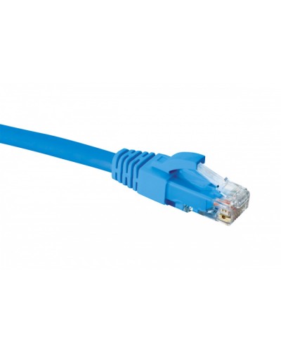 Шнур коммутационный 2хRJ45 U/UTP кат.5e (1 м) Eurolan (21D-U5-01BU) в Ессентуках Патчкорды (медные) Pintop.ru