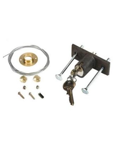 Замок дистанционной разблокировки потолочного привода с ключом №1 Faac 424591001 в Ессентуках Запчасти для шлагбаумов и автоматики Pintop.ru