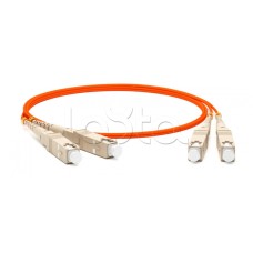 Патч-корд волоконно-оптический многомодовый MM 50/125, SC-SC, duplex, LSZH, 1 м Hyperline FC-D2-50-SC/PR-SC/PR-H-1M-LSZH-OR