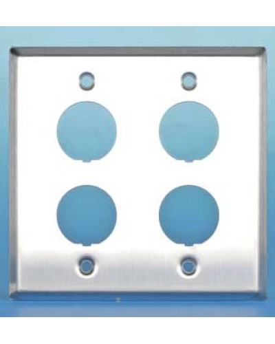 Панель лицевая для 4-х промышленных модулей Hyperline FP-IE-U-4-SL в Ессентуках Аксессуары для кабель-канала Pintop.ru