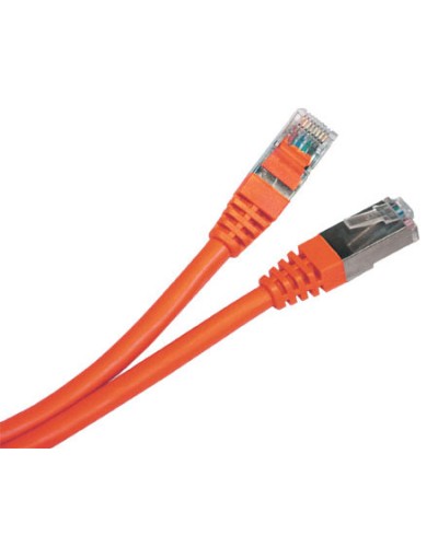 Патч-корд экранированный Hyperline PC-LPM-STP-RJ45-RJ45-C6-0.5M-LSZH-OR в Ессентуках Патчкорды (медные) Pintop.ru