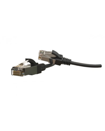 Патч-корд S/FTP Hyperline (PC-LPT-SFTP-RJ45-RJ45-C6-1.5M-LSZH-BK) в Ессентуках Патчкорды (медные) Pintop.ru