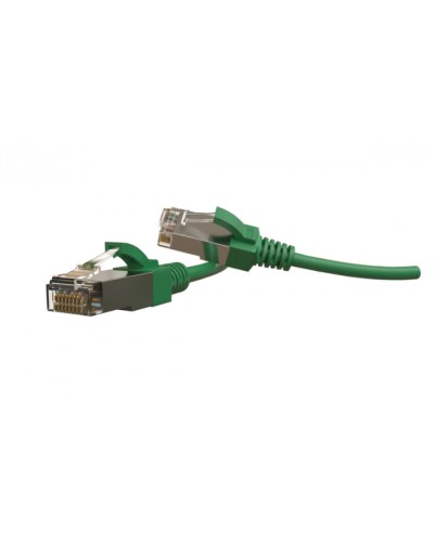 Патч-корд S/FTP Hyperline (PC-LPT-SFTP-RJ45-RJ45-C6-1M-LSZH-GN) в Ессентуках Патчкорды (медные) Pintop.ru