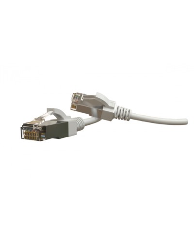 Патч-корд S/FTP Hyperline (PC-LPT-SFTP-RJ45-RJ45-C6-1M-LSZH-WH) в Ессентуках Патчкорды (медные) Pintop.ru