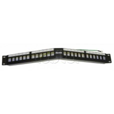 Модульная патч-панель 19", 24 порта Hyperline PPBL4A-19-24-SH-RM