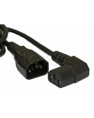 Кабель питания монитор-компьютер Hyperline PWC-IEC13A-IEC14-1.8-BK в Ессентуках Аксессуары для стоек и шкафов Pintop.ru