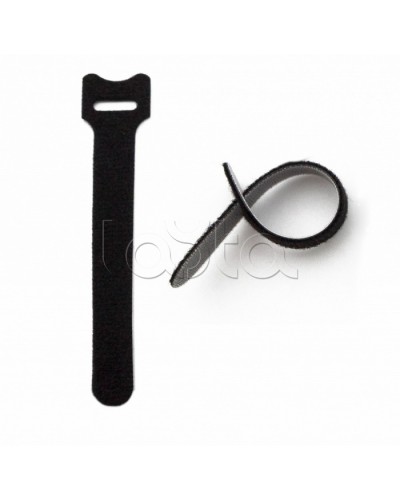 Хомут для кабеля, липучка с мягкой застежкой Hyperline WASN-125-BK-10 в Ессентуках Стяжки-хомуты Pintop.ru