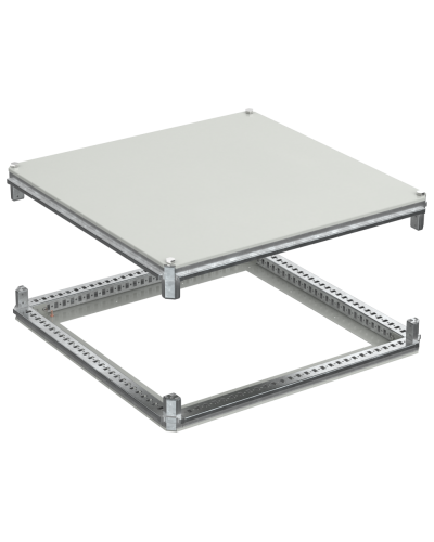 FORMAT Крыша и основание (под фланец) 800х800мм IEK (FO-00-KOF-080-080) в Ессентуках Аксессуары для стоек и шкафов Pintop.ru