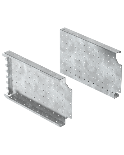 FORMAT Панель монтажная боковая перфорированная 200х400мм (2шт/упак) IEK (FO-00-MPSP-020-040) в Ессентуках Аксессуары для стоек и шкафов Pintop.ru