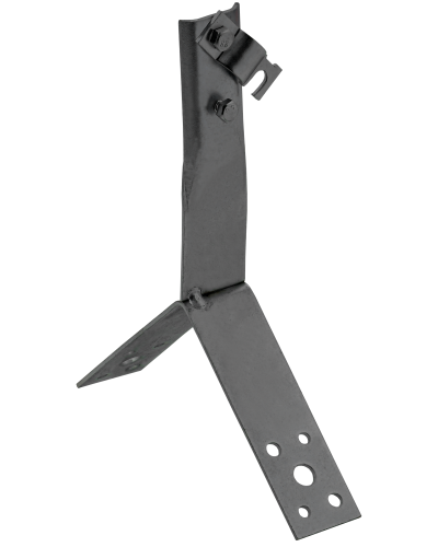 Держатель проводника круглого 6-10мм винтовой для конька h=80мм оцинкованная сталь TD IEK (ZDP80-13-4-16-80) в Ессентуках Крепеж Pintop.ru