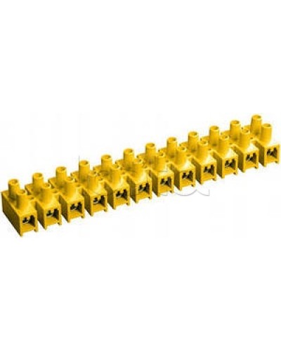 Зажим винтовой ЗВИ-5 н/г 1,5-4мм2 (12пар) желтый IEK UZV7-005-04 в Ессентуках Клеммные колодки Pintop.ru