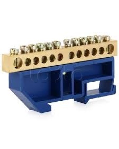 Шина нулевая с DIN-изолятором ШНИ-6x9-10-Д-С IEK YNN10-69-10D-K07 в Ессентуках Клеммные колодки Pintop.ru