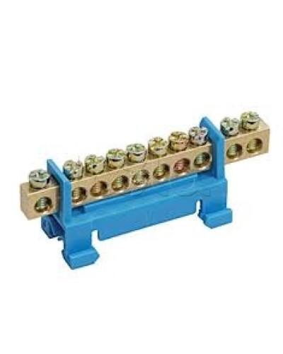 Шина PE земля с DIN-изолятором типа «Стойка» ШНИ-6х9-12-С-Ж IEK YNN10-69-12P-K05 в Ессентуках Клеммные колодки Pintop.ru