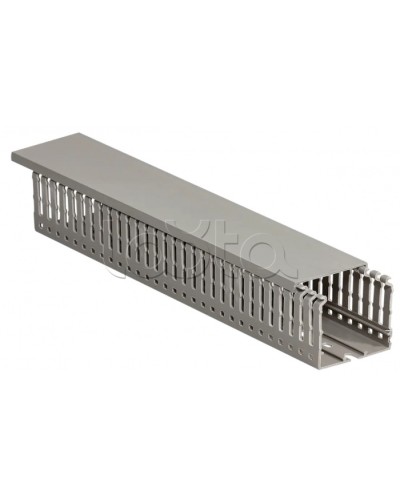 Кабель-канал перфорированный 60х40 ИМПАКТ IEK (CKM50-060-040-1-K03) в Ессентуках Кабель-канал Pintop.ru