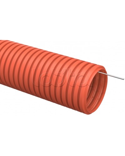 Труба гофр. ПНД 16 мм с зондом (100 м) IEK (CTG20-16-K04-100) в Ессентуках Труба гофрированная Pintop.ru