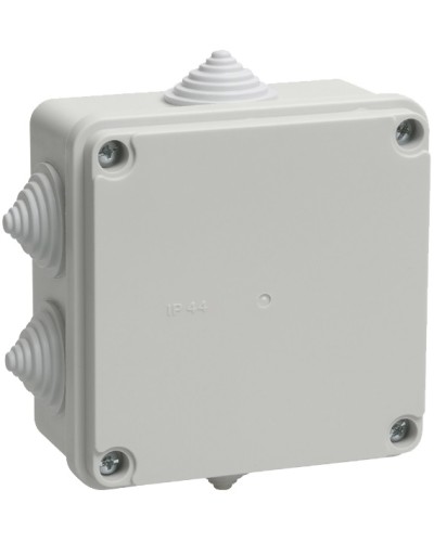 Коробка КМ41233 распаячная для о/п (RAL7035, 6 гермовводов) IEK UKO11-100-100-050-K41-44 в Ессентуках Распределительные коробки Pintop.ru