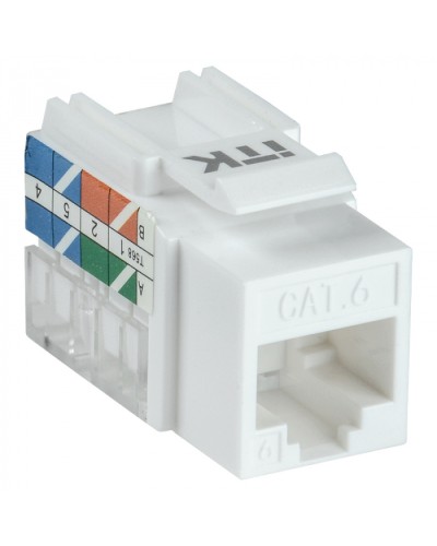 Модуль Keystone Jack кат.5E UTP 110 IDC 90град ITK CS1-1C5EU-11 в Ессентуках Модули Keystone Pintop.ru