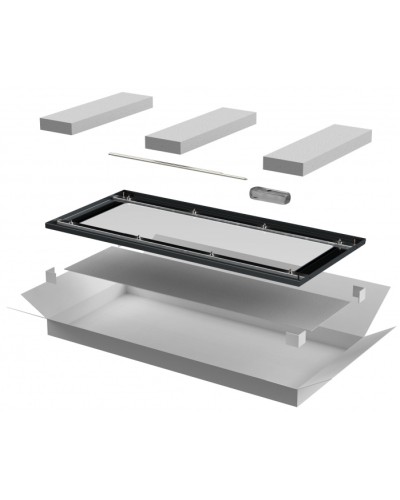 ITK LINEA N Дверь стеклянная 600мм шкафа 47U чер. (LN05-47U6X-DR) в Ессентуках Аксессуары для стоек и шкафов Pintop.ru