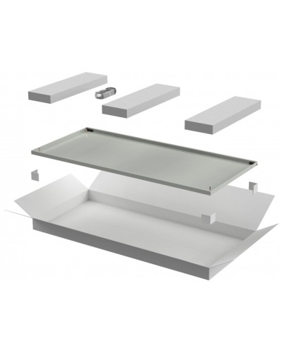 ITK LINEA N Дверь металлическая 600мм шкафа 24U сер. (LN35-24U6X-DM) в Ессентуках Аксессуары для стоек и шкафов Pintop.ru